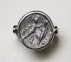 Anello con moneta Greca cod. 007